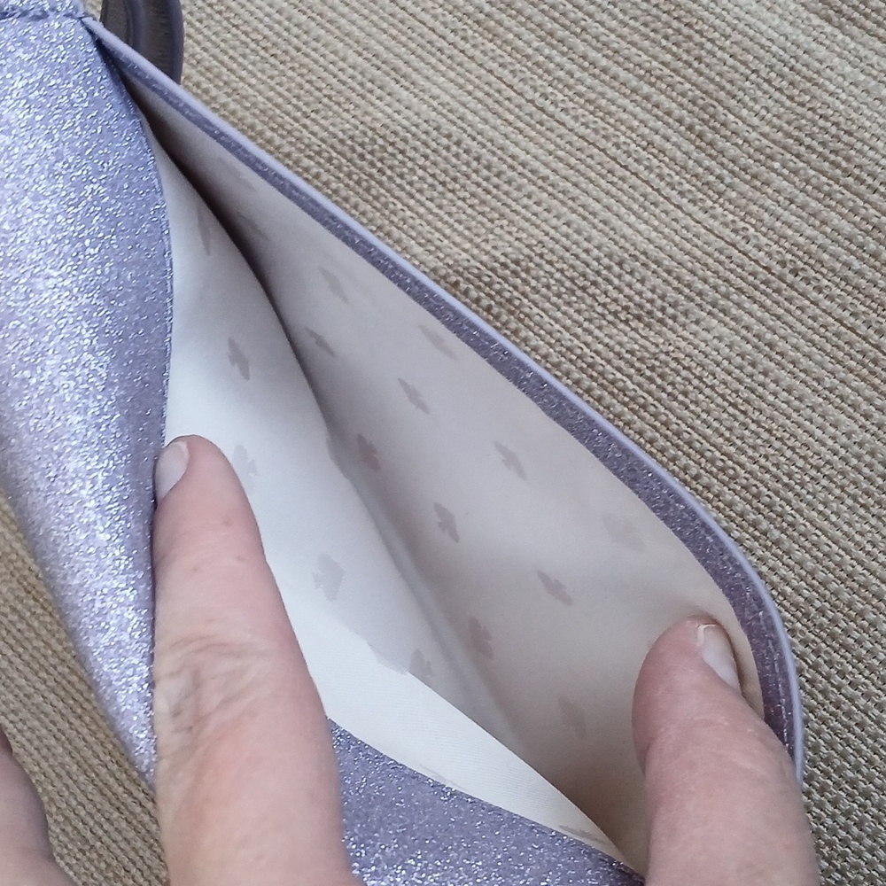 Kate Spade Glitter Sparkling Purple Wallet Wristlet - Picture 7 of 15